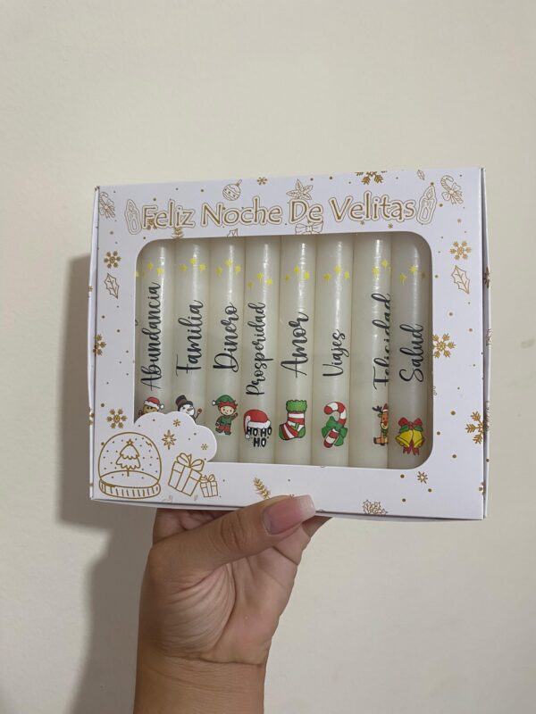 Velitas con temática navideña ⛄🧑🏻‍🎄🎁🎄