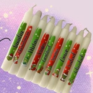 Velitas con temática de Grinch 🎁