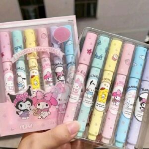 Marcadores resaltadores multicolor de Sanrio