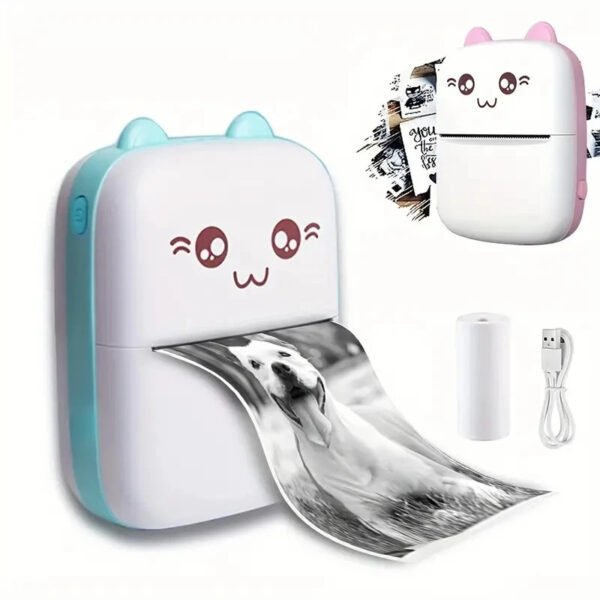 Mini impresora portable gatito
